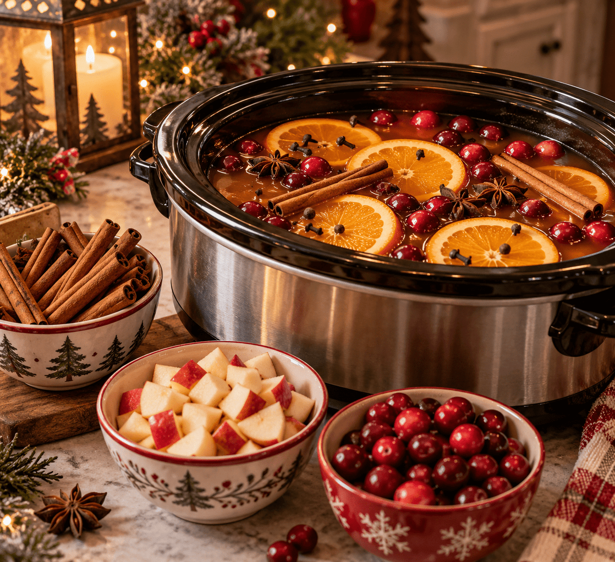 The Smell of Christmas: My Slow Cooker Apple Cider - Winterberry Hearth