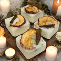 Apple Cinnamon Soy Wax Melts: Herb Infused Aromatherapy Cubes - Winterberry Hearth