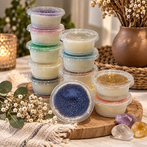 Aromatherapy Hidden Crystal Wax Melts, Surprise Gemstone Reveal Tarts - Winterberry Hearth