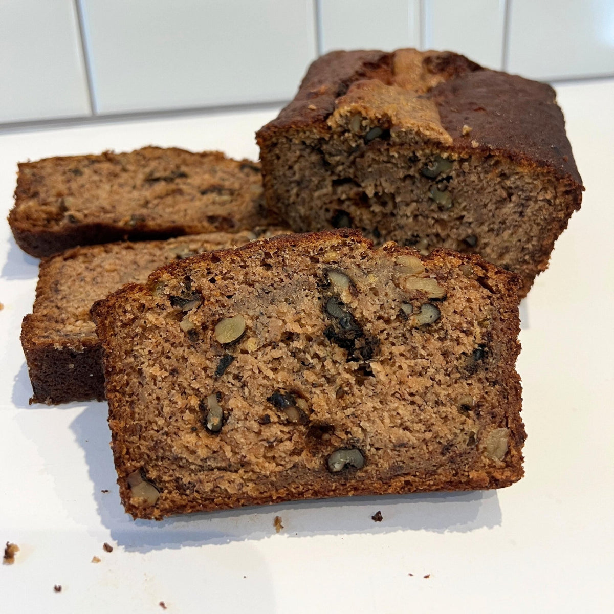 Banana Bread Loaf, Walnut or Pecan Options, Moist Homemade Bread, Fresh Baked Comfort Food - Winterberry Hearth