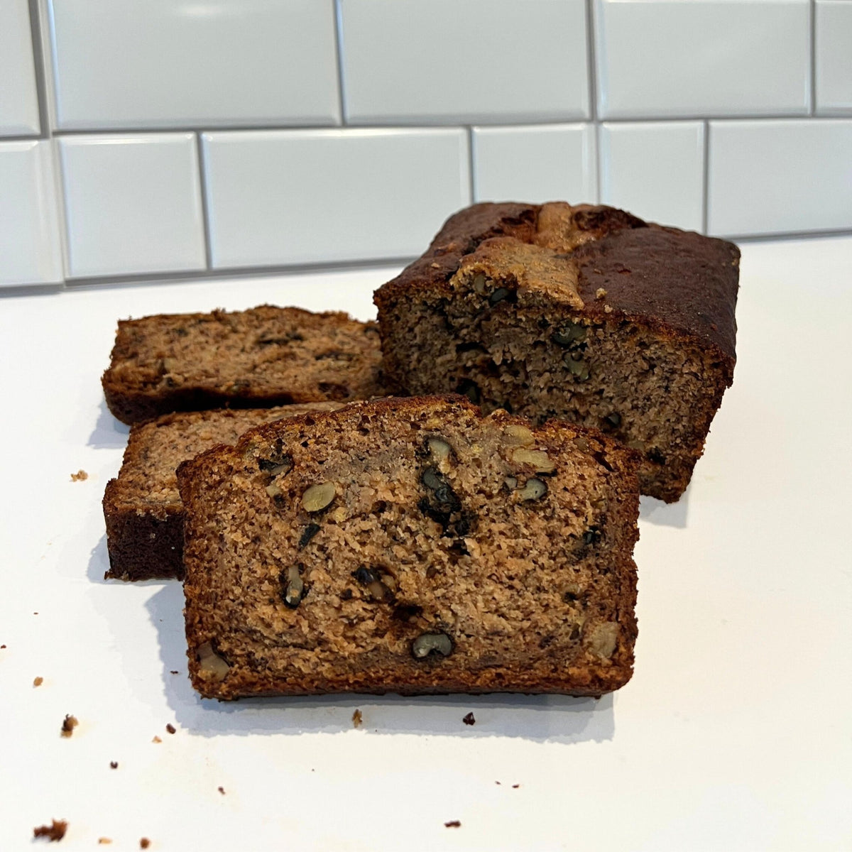 Banana Bread Loaf, Walnut or Pecan Options, Moist Homemade Bread, Fresh Baked Comfort Food - Winterberry Hearth