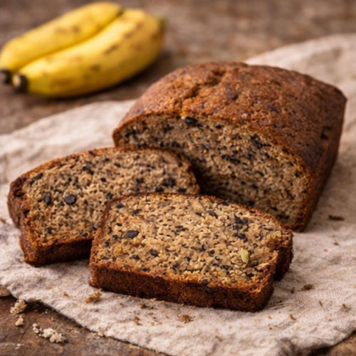 Banana Bread Loaf, Walnut or Pecan Options, Moist Homemade Bread, Fresh Baked Comfort Food - Winterberry Hearth