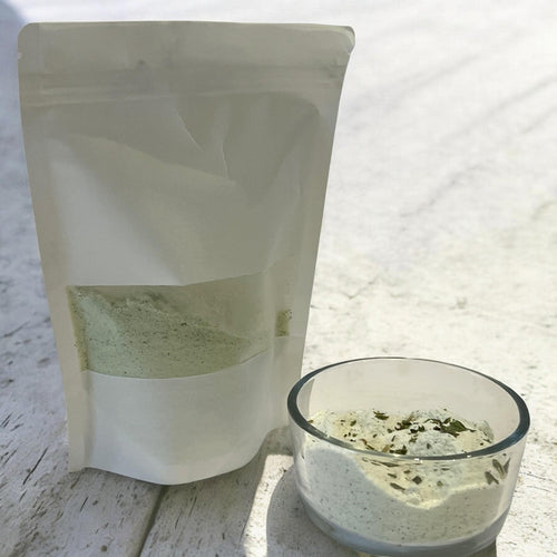 Basil Salt, Fresh Gourmet Herb Blend, Finishing Salt for Cooking, Tomatoes & Pasta - Winterberry Hearth
