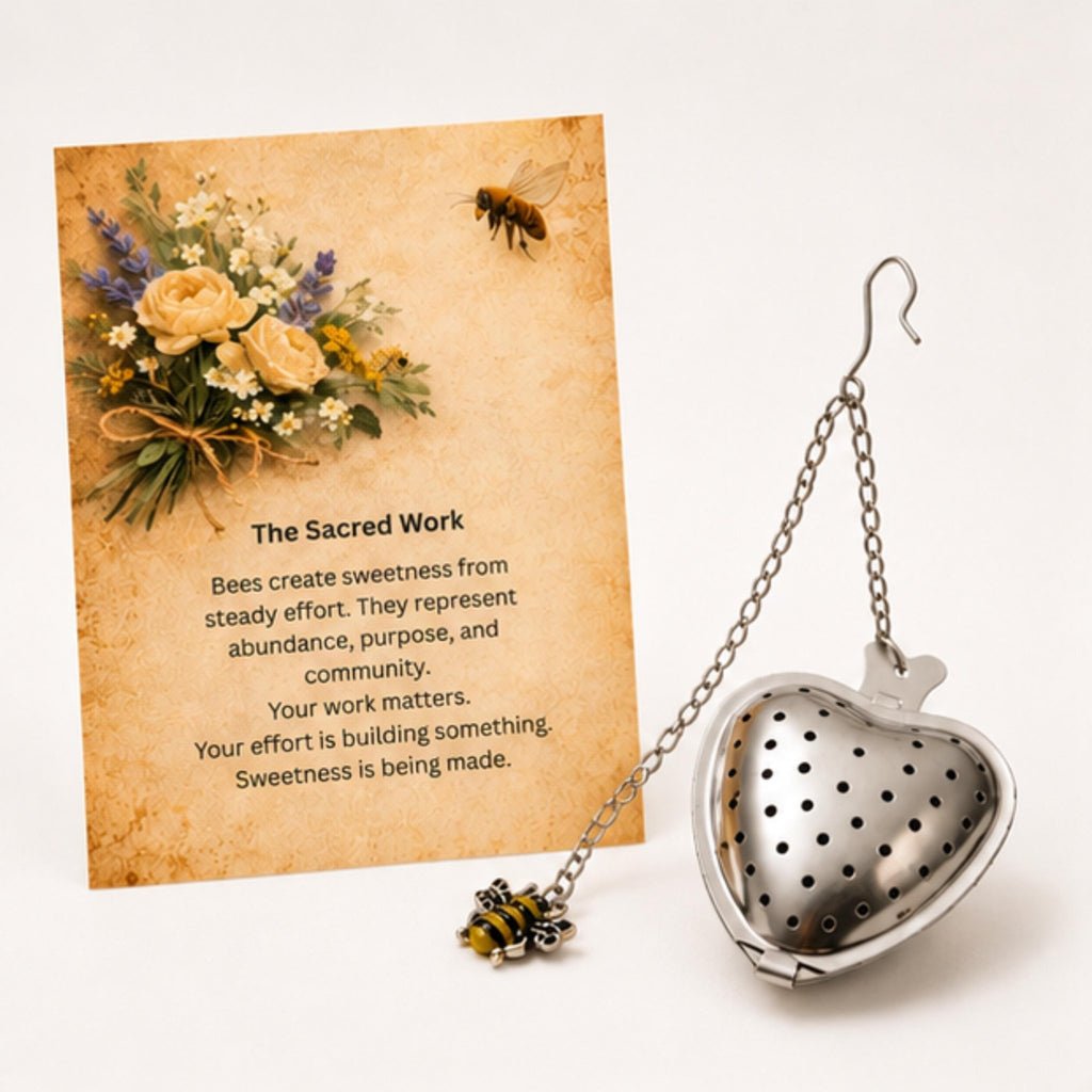 Bee Tea Strainer, Honeybee Loose Leaf Herbal Tea Infuse Gift - Winterberry Hearth