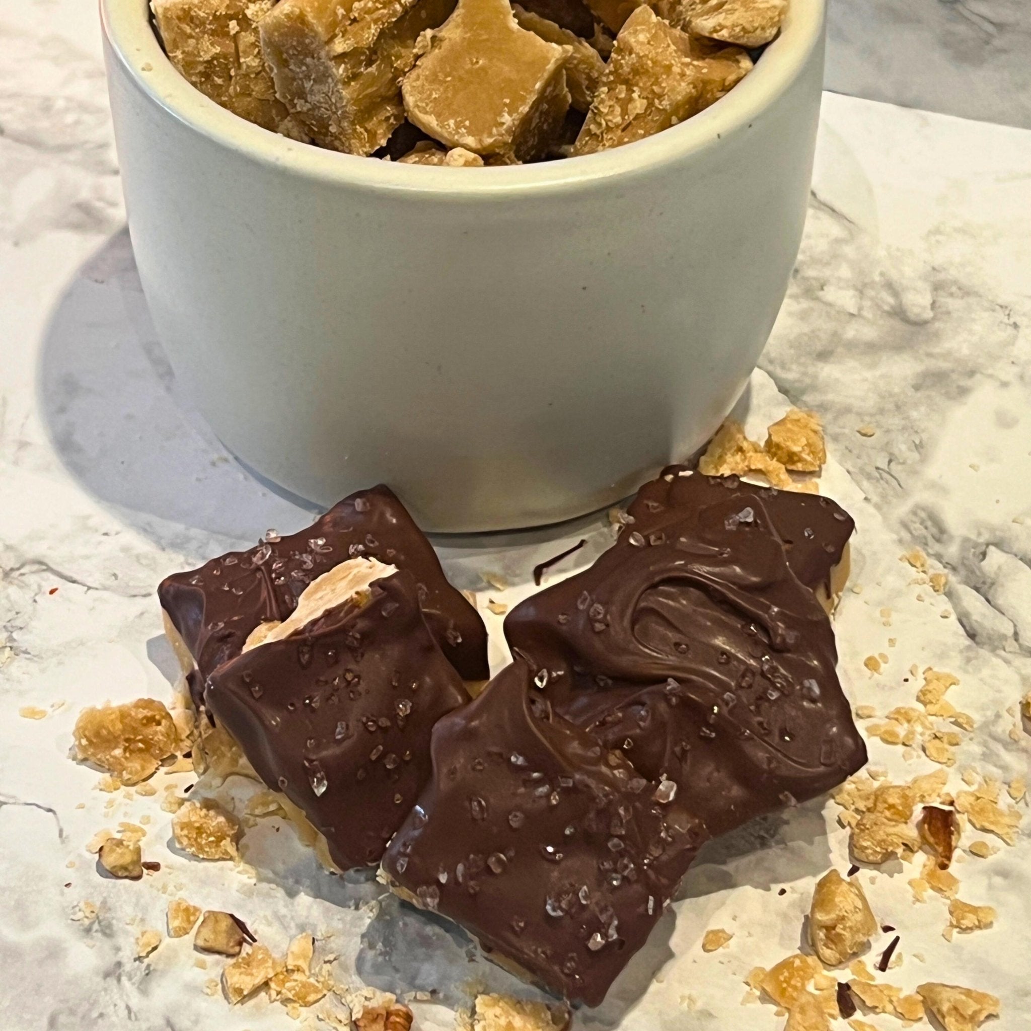 Brown Sugar Butter Candy: Chocolate Sea Salt Fudge - Winterberry Hearth