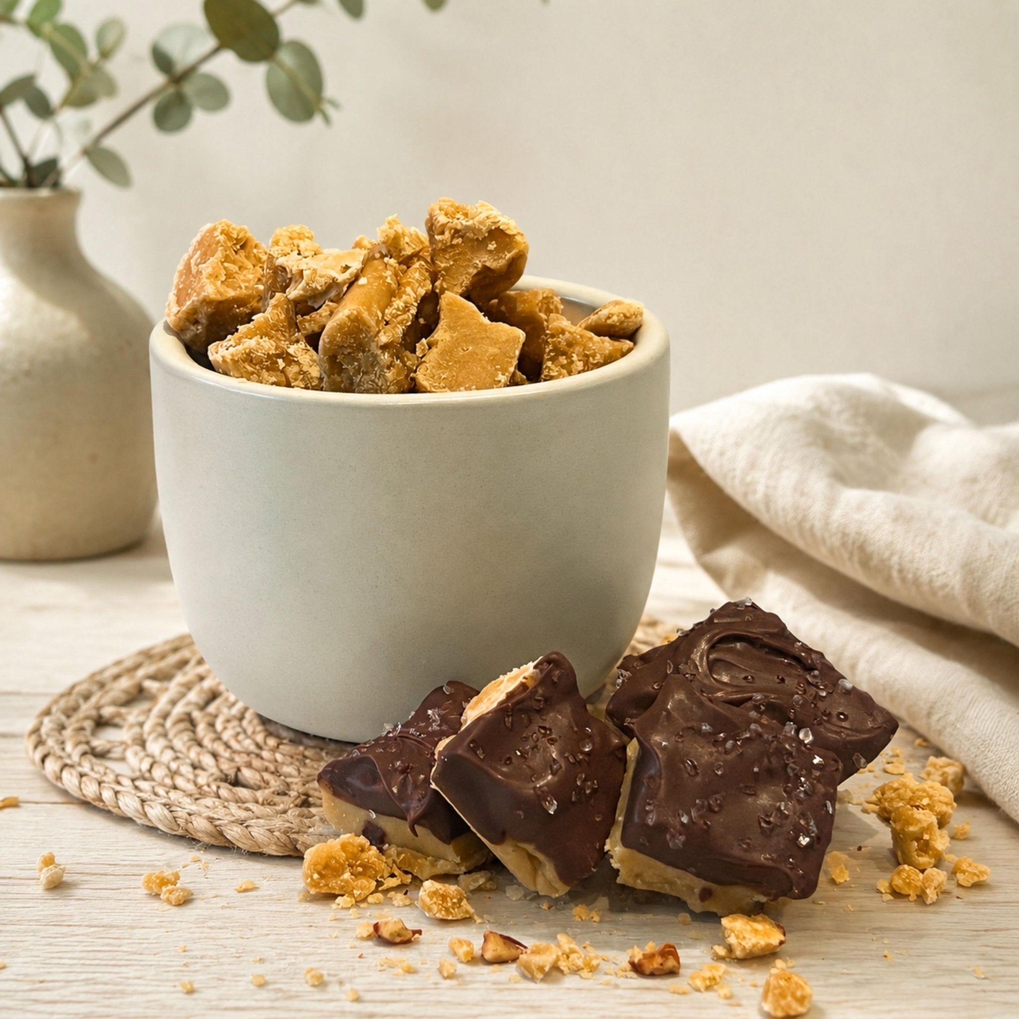 Brown Sugar Butter Candy: Chocolate Sea Salt Fudge - Winterberry Hearth