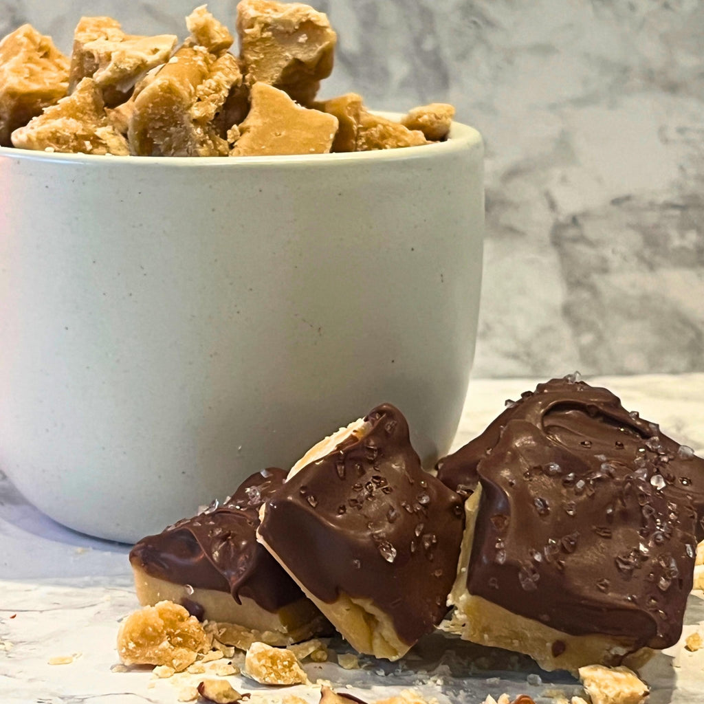 Brown Sugar Butter Candy: Chocolate Sea Salt Fudge - Winterberry Hearth