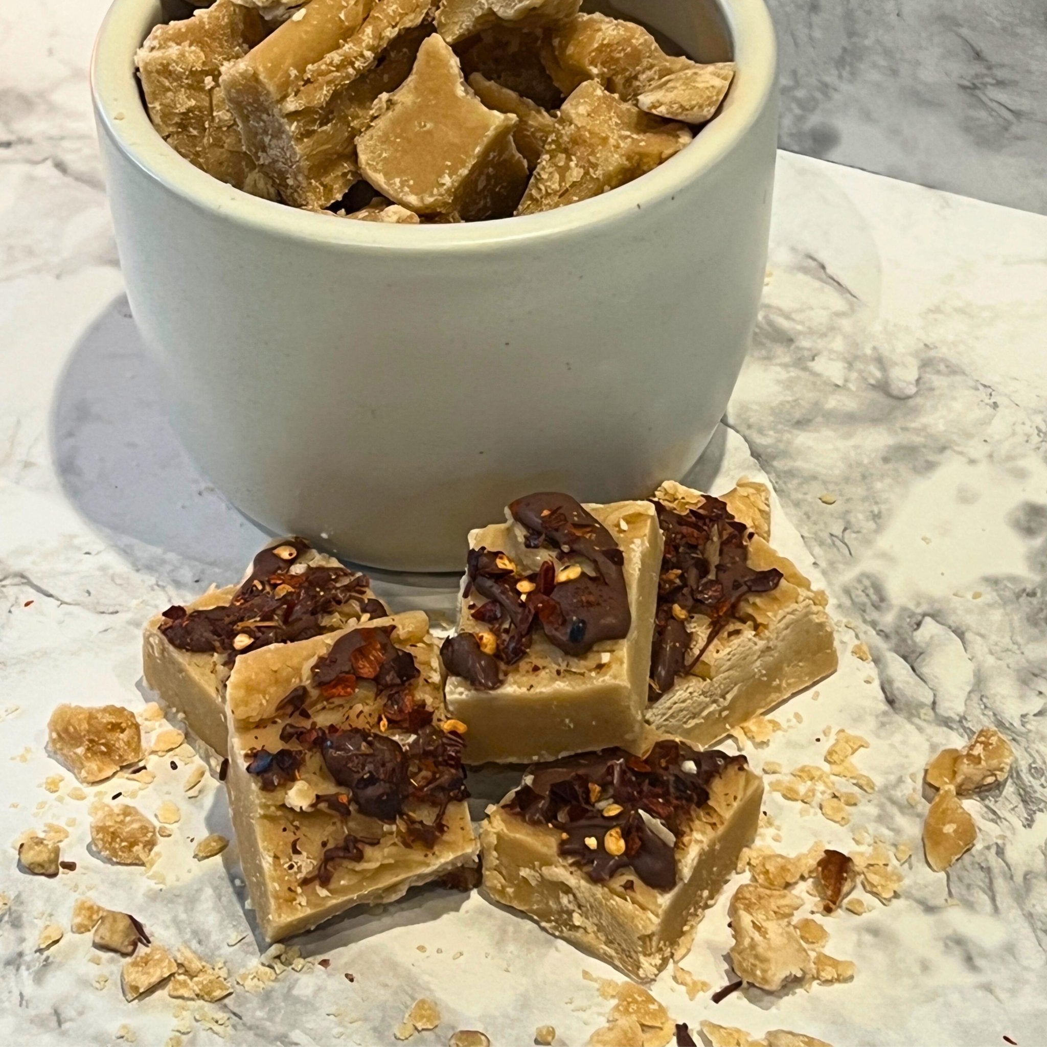 Brown Sugar Butter Candy: Spicy White Chocolate Fudge - Winterberry Hearth