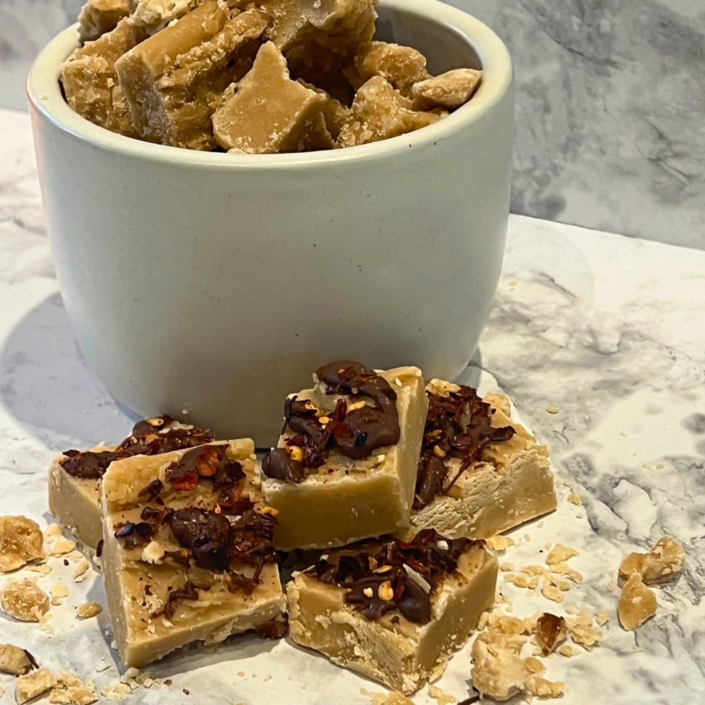 Brown Sugar Butter Candy: Spicy White Chocolate Fudge - Winterberry Hearth