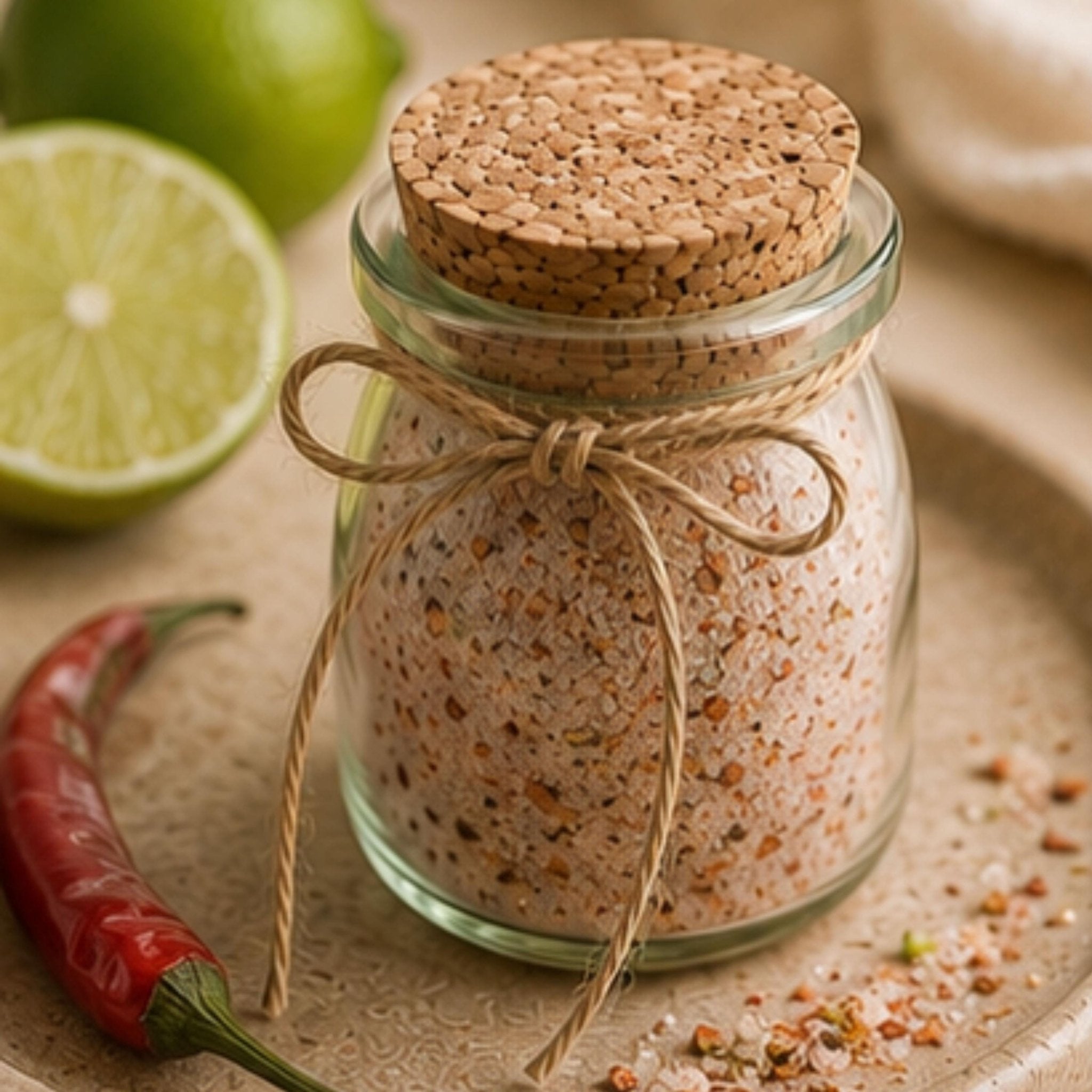 Chili Lime Salt, Margarita Rimmer, Grilling Seasoning, Spicy Mexican Taco Salt Blend, Gourmet Gift - Winterberry Hearth