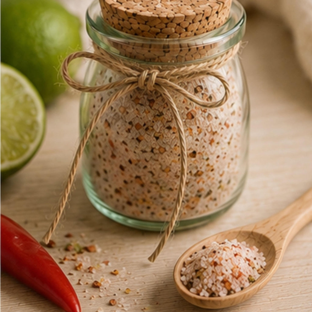 Chili Lime Salt, Margarita Rimmer, Grilling Seasoning, Spicy Mexican Taco Salt Blend, Gourmet Gift - Winterberry Hearth
