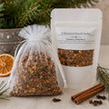 Christmas Home Fragrance Sachet, Orange Spice Botanical Pouch, Holiday Hearth Bowl Filler - Winterberry Hearth