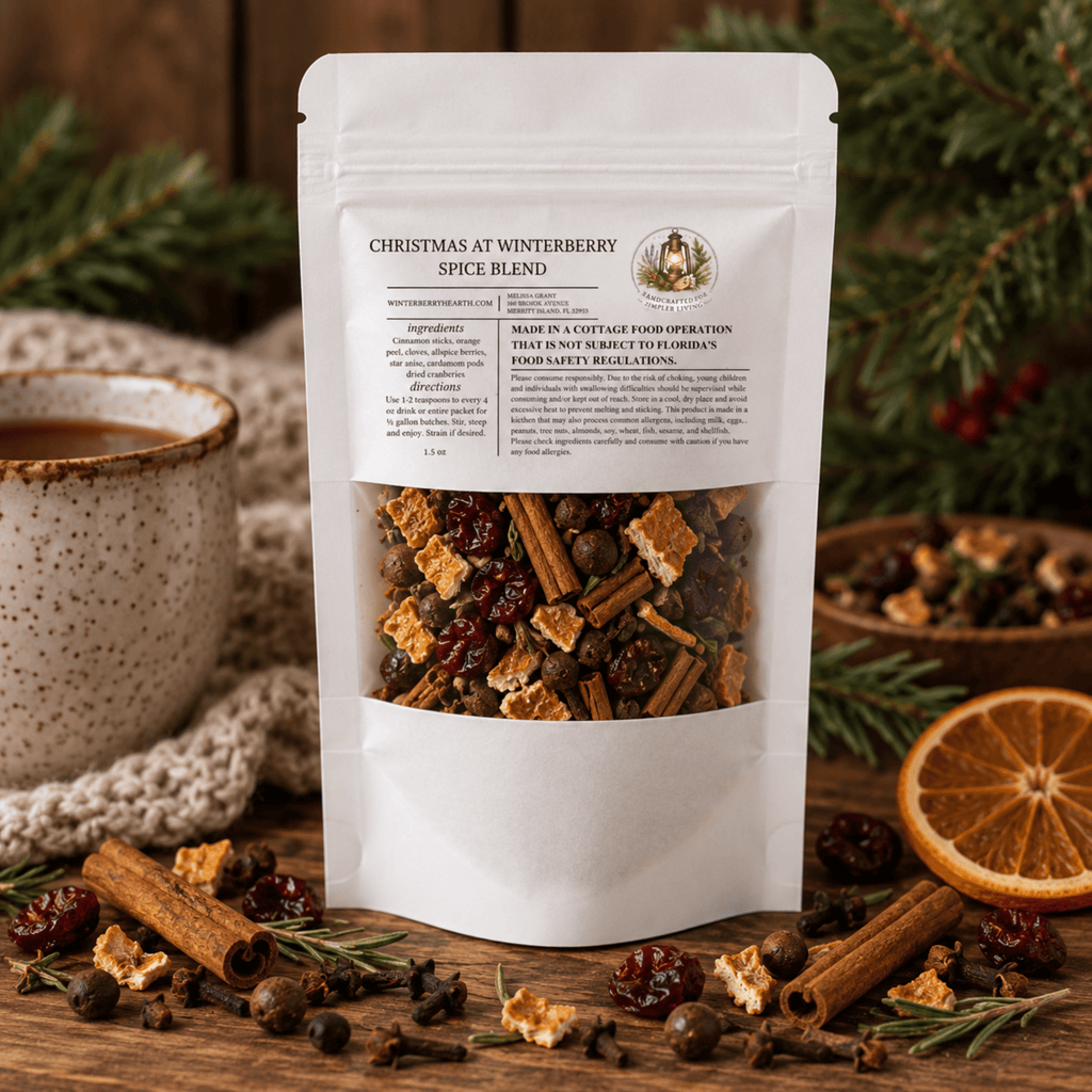 Christmas Mulling Spice Blend, Holiday Mulled Wine Festive Drink Mix - Winterberry Hearth