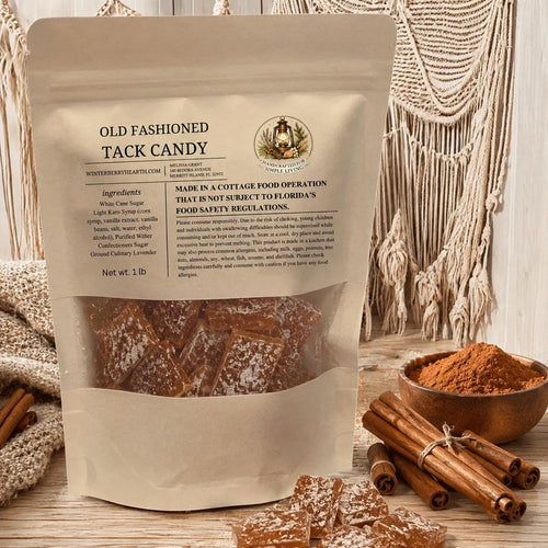 Cinnamon Old Fashioned Hard Tack Candy, Nostalgic Rock Candy Homemade Treat - Winterberry Hearth