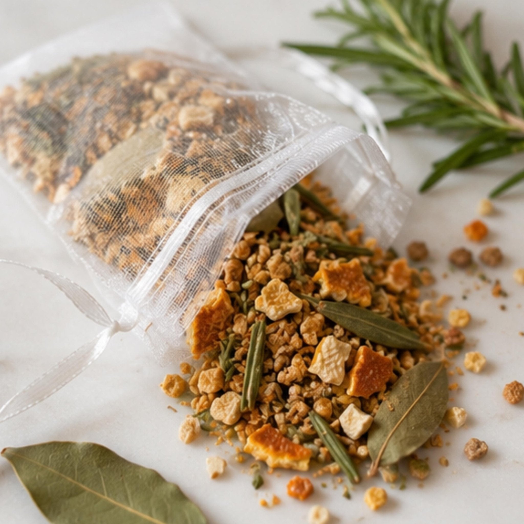 Citrus Rosemary Hearth Sachet, Abundance Home Fragrance, Botanical Aroma, Drawer Freshener, Housewarming Gift - Winterberry Hearth