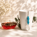 Clear Quartz Crystal Tea Steeper: Stainless Steel Loose Leaf Infuser - Winterberry Hearth