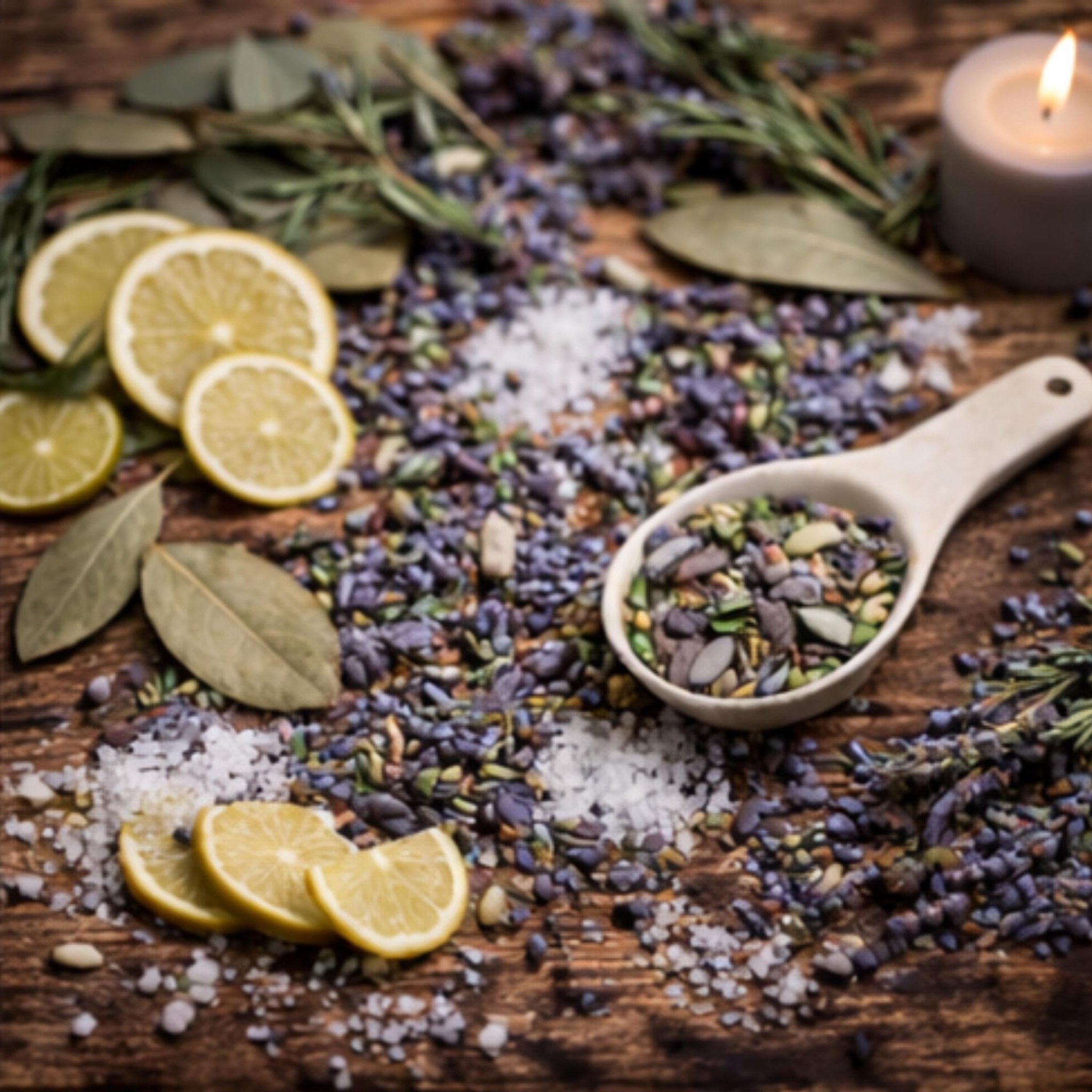 Coastal Calm Simmer Pot, Lime Lavender Bay Lead Stovetop Potpourri, Fresh Coastal Home Fragrance - Winterberry Hearth