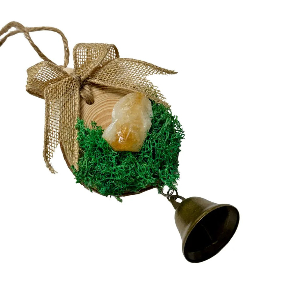 Cottage Prosperity Blessing Ornament, Christmas Tree Abundance Bell - Winterberry Hearth