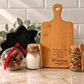 Cozy Kitchen Gift Set with Engraved Bread Board, Herbal Tea & Simmer Pot Ornament - Winterberry Hearth