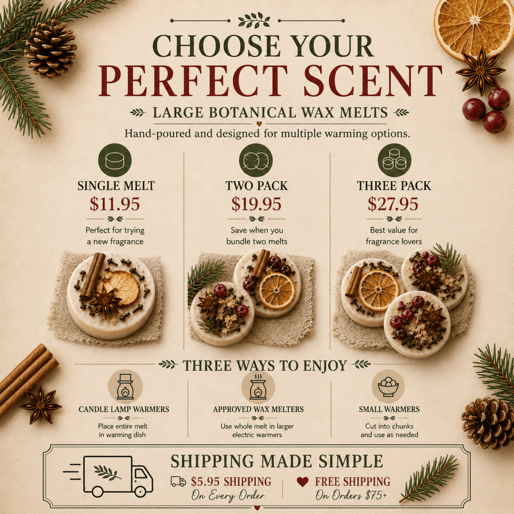 Cranberry Orange Hearth Wax Tart, Wickless Candle Melts for Lamp Warmers - Winterberry Hearth