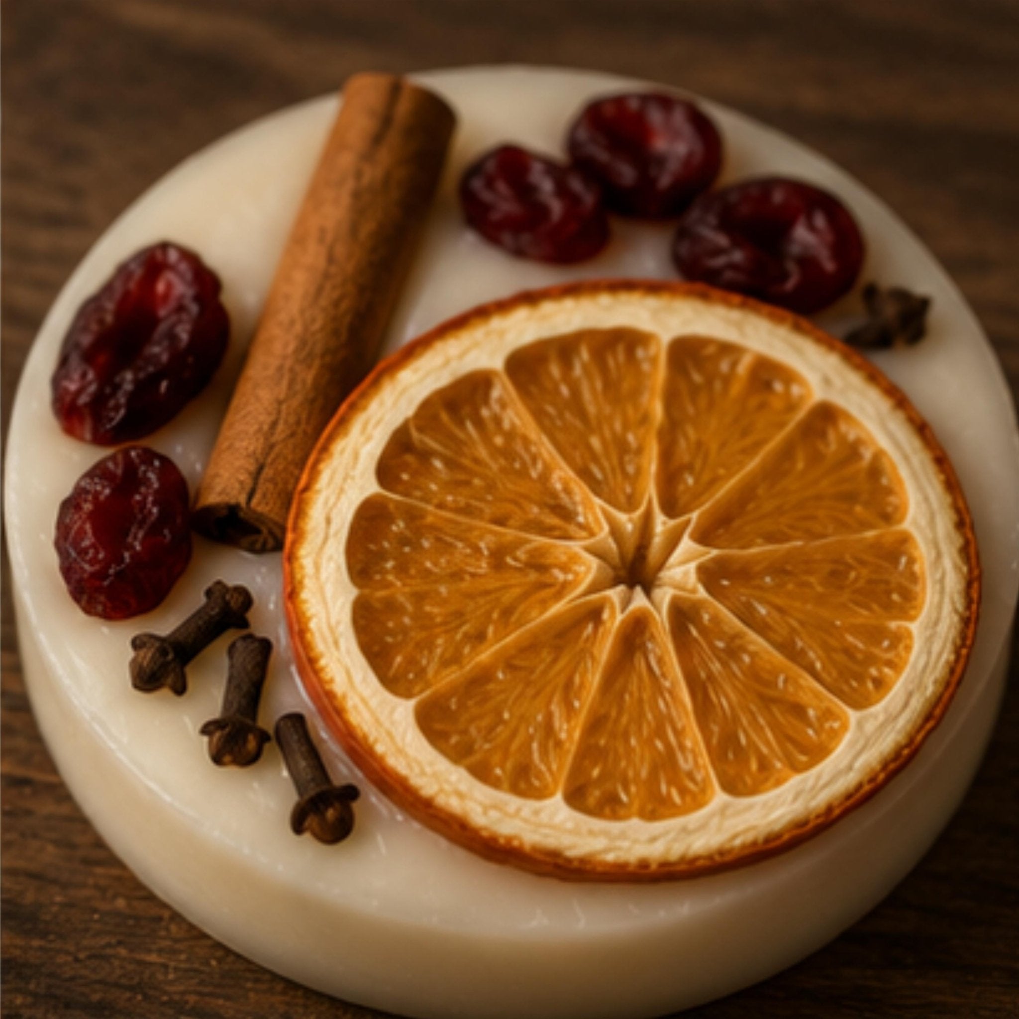 Cranberry Orange Hearth Wax Tart, Wickless Candle Melts for Lamp Warmers - Winterberry Hearth