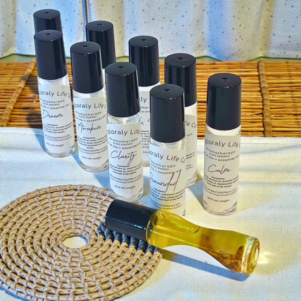 Essential Oil Perfume Roller Miracle Leaf of Life, Apothecary Roller Bottle - Winterberry Hearth