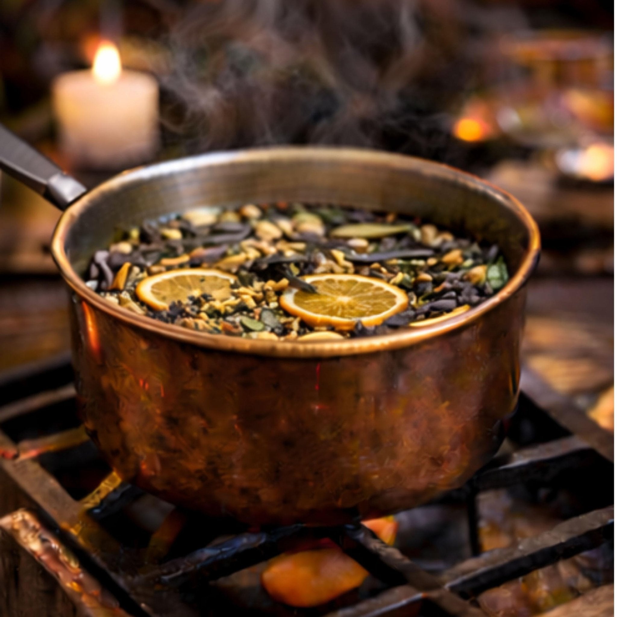 Evening Porch Simmer Pot, Orange Chamomile Vanilla Stovetop Potpourri, Cozy Relaxing Home Fragrance - Winterberry Hearth