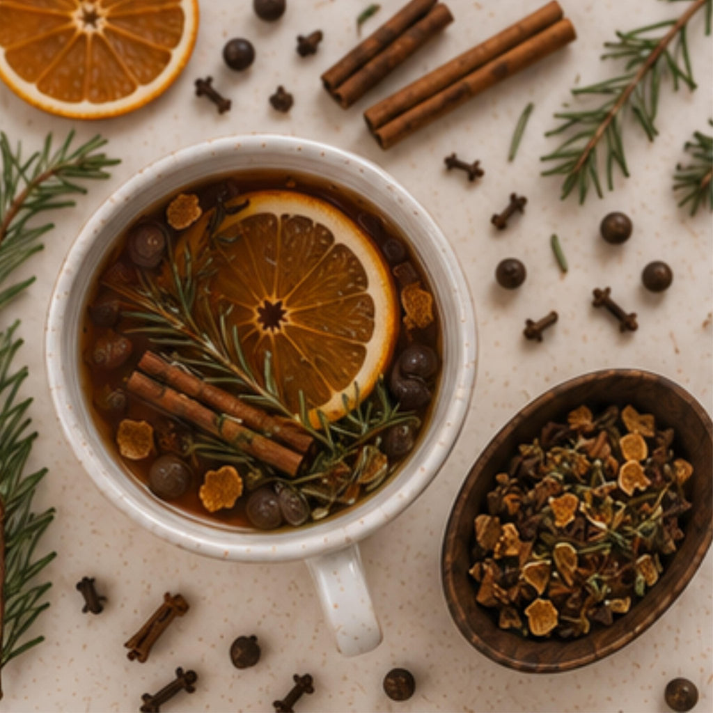 Evergreen Gathering Mulling Spice Blend, Apple Cider Kit, Mulled Wine Drink Pack Old World - Winterberry Hearth