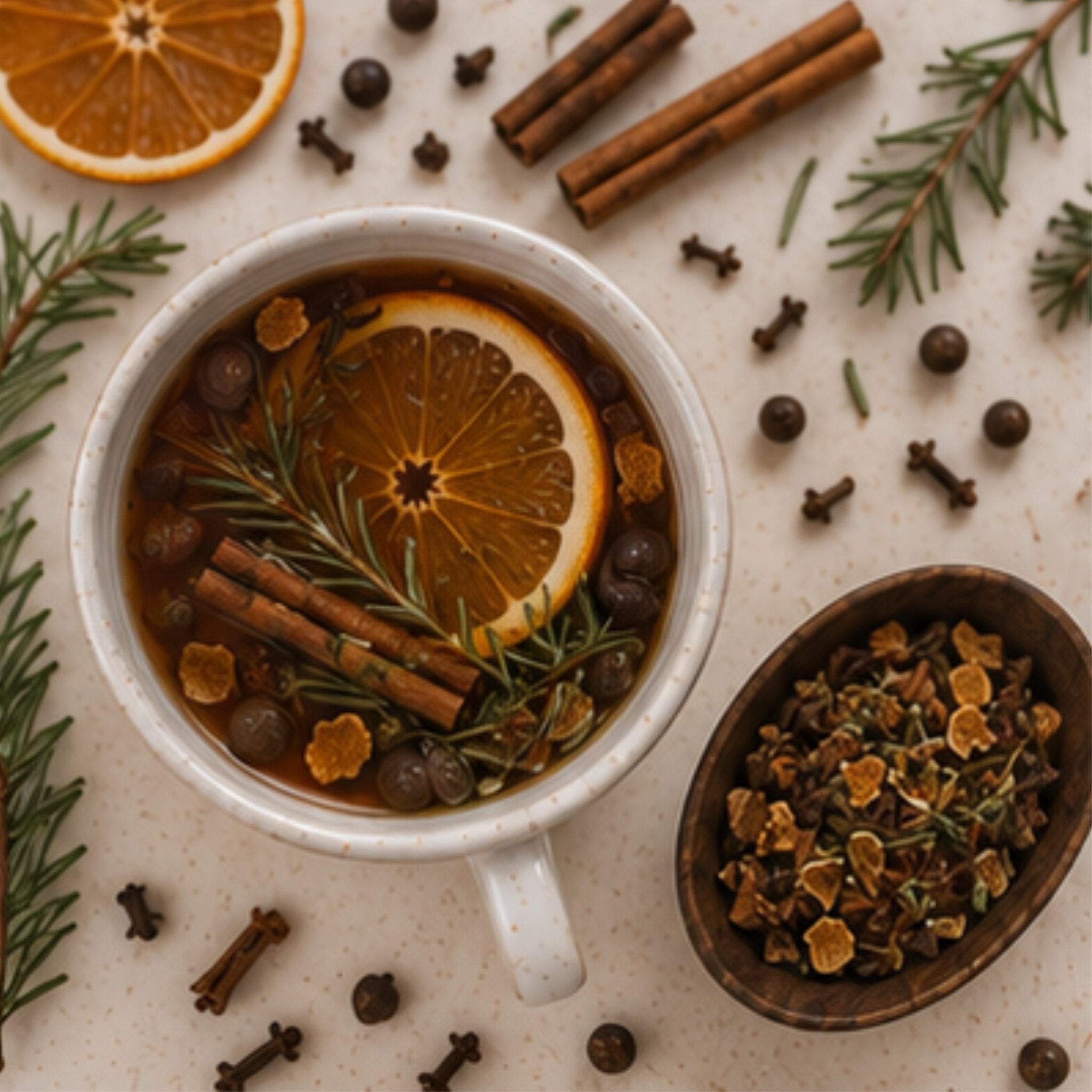 Evergreen Gathering Mulling Spice Blend, Apple Cider Kit, Mulled Wine Drink Pack Old World - Winterberry Hearth