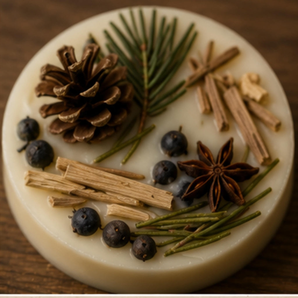 Evergreen Gathering Wickless Candle Melt, Soy Wax Tart, Woodland Aroma - Winterberry Hearth