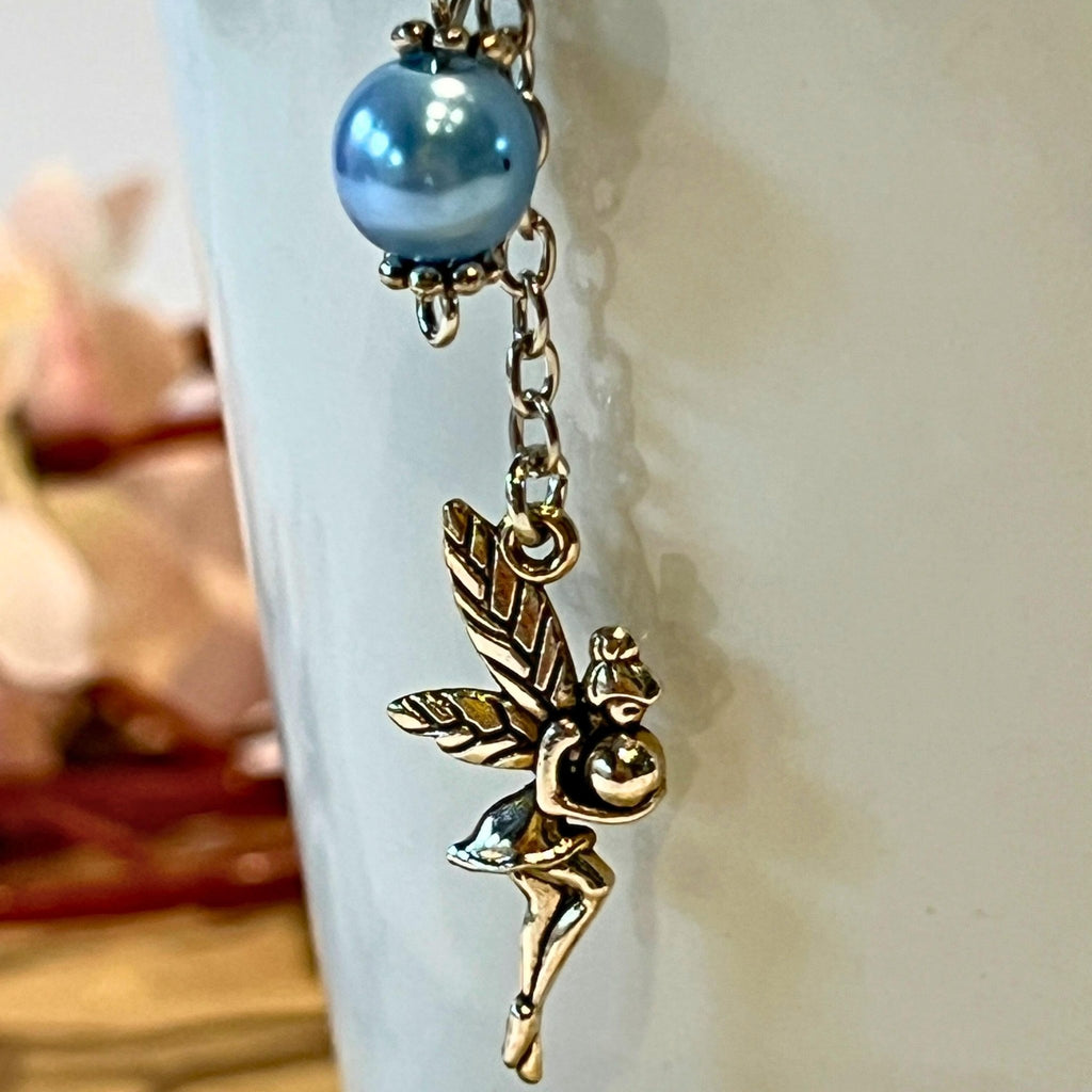 Fairy Moon Tea Steeper, Blue Bead Herbal Tea Infuser, Celestial Strainer - Winterberry Hearth