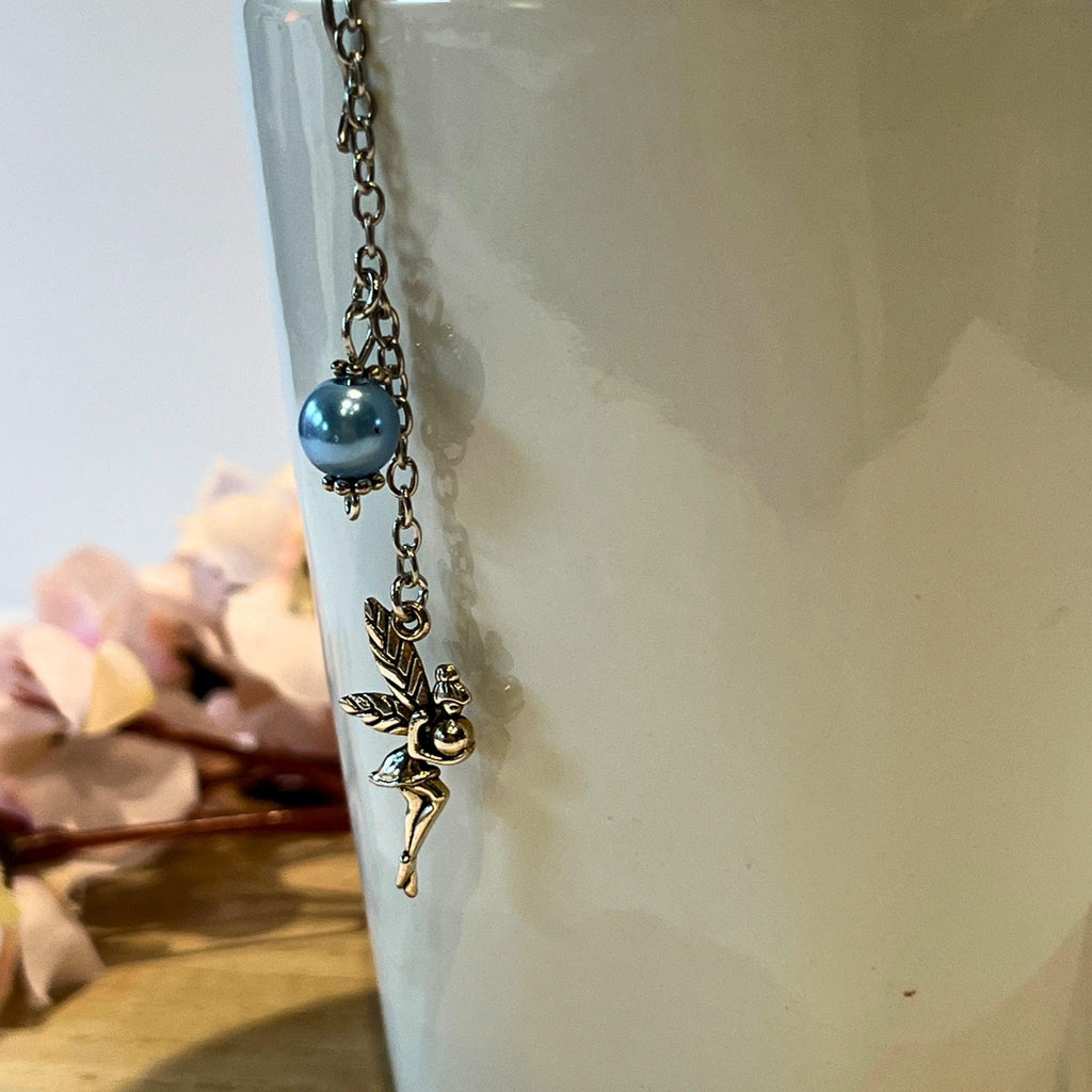 Fairy Moon Tea Steeper, Blue Bead Herbal Tea Infuser, Celestial Strainer - Winterberry Hearth