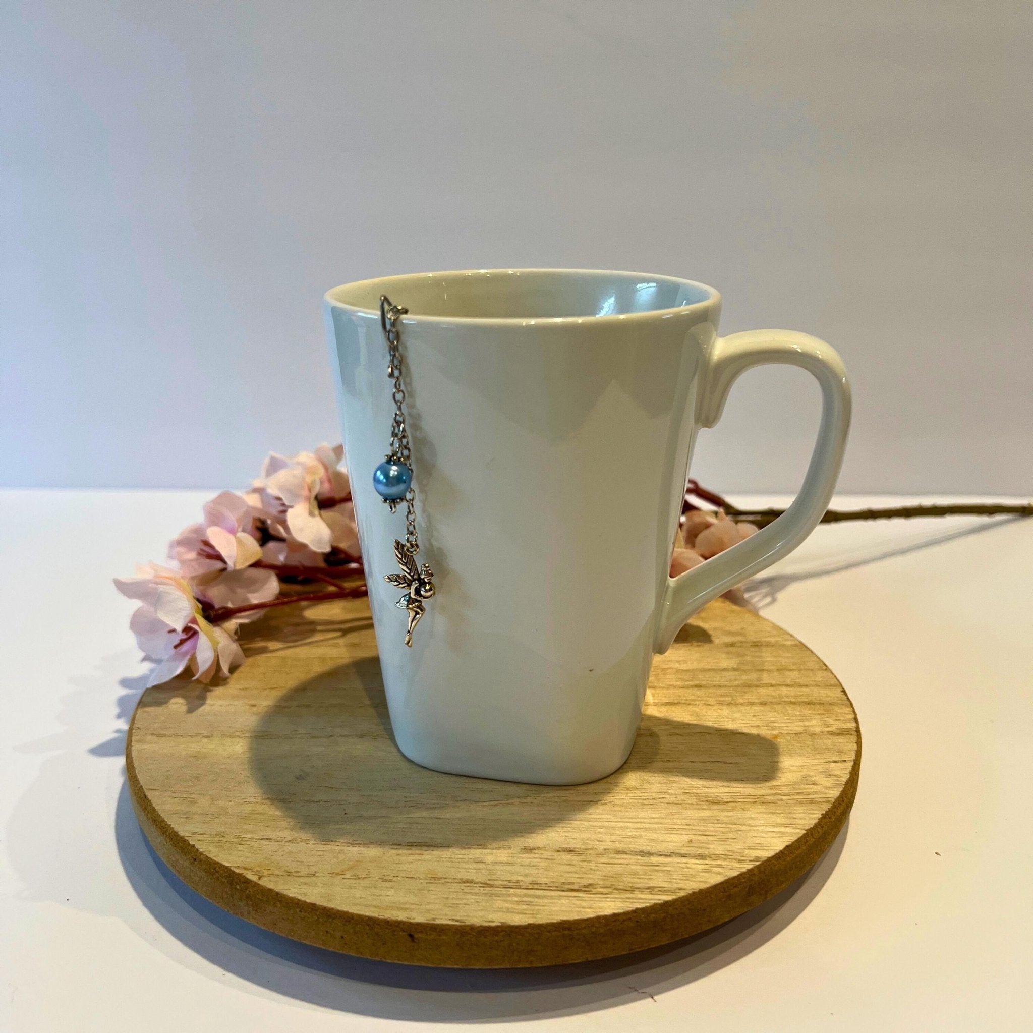 Fairy Moon Tea Steeper, Blue Bead Herbal Tea Infuser, Celestial Strainer - Winterberry Hearth