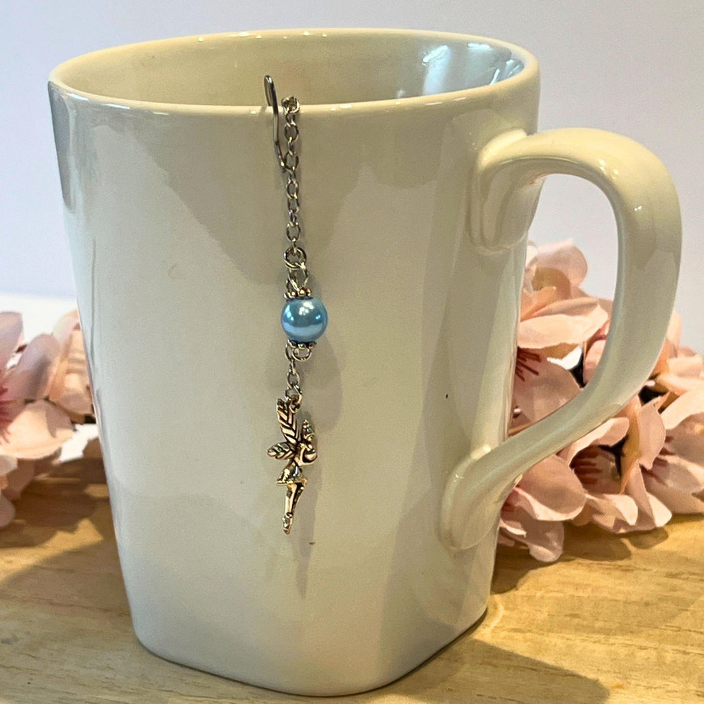 Fairy Moon Tea Steeper, Blue Bead Herbal Tea Infuser, Celestial Strainer - Winterberry Hearth