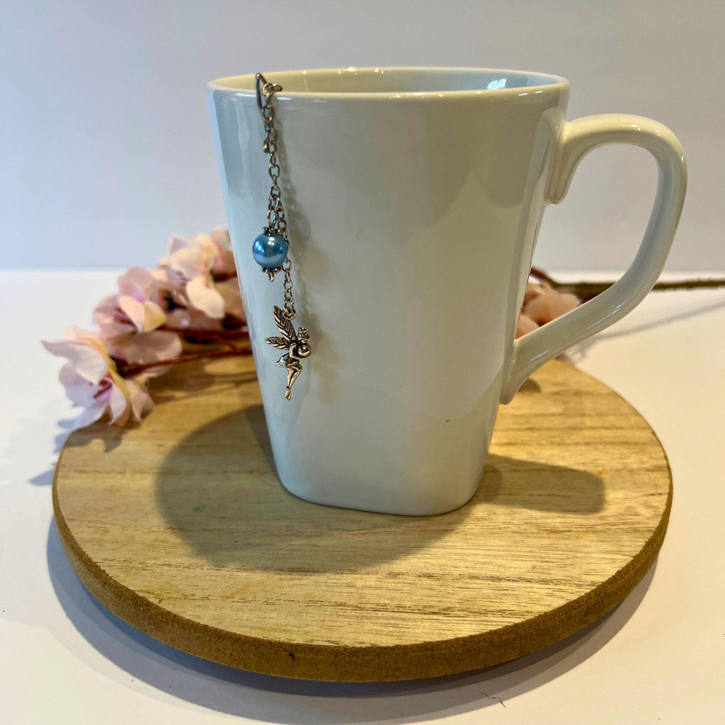 Fairy Moon Tea Steeper, Blue Bead Herbal Tea Infuser, Celestial Strainer - Winterberry Hearth