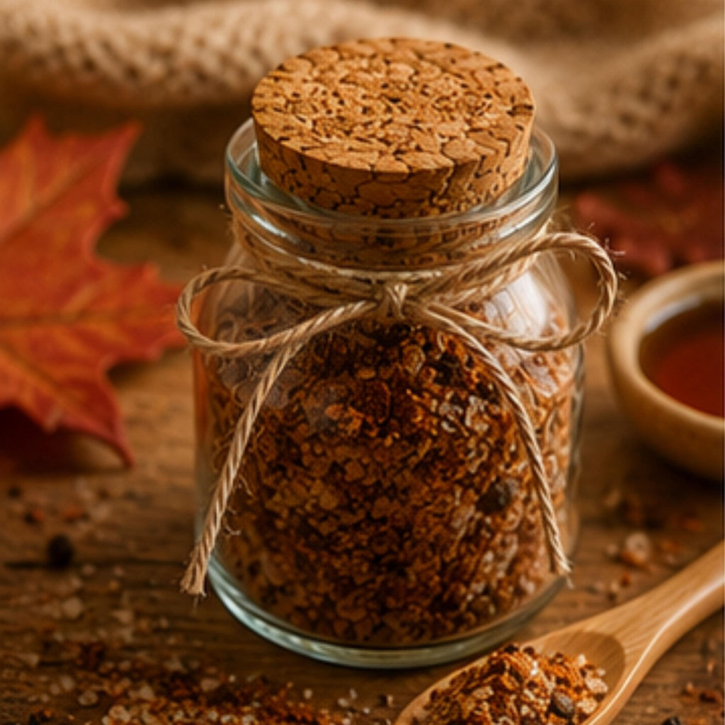 Fireside Maple Pepper Salt, Steak and Grilling Seasoning, Roasted Vegetable Blend, Gourmet Finishing Salt - Winterberry Hearth