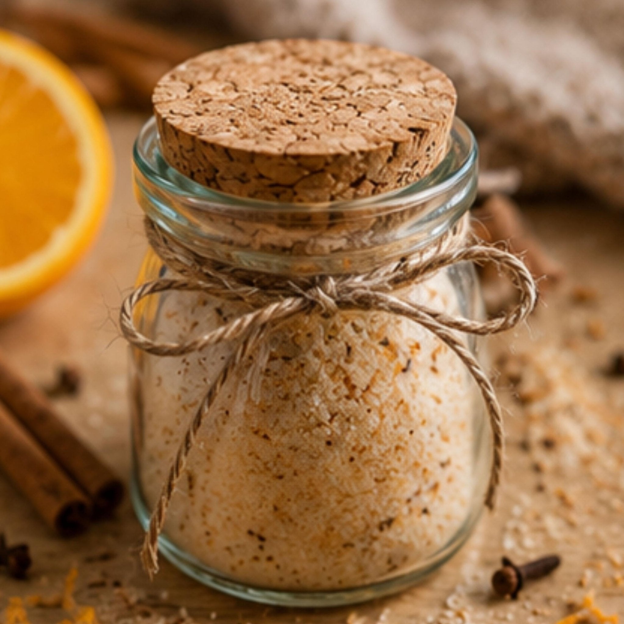 Fireside Orange Spice Sugar, Coffee & Tea Sweetener, Baking Garnish, Cocktail Mixer, Holiday Baking Mix - Winterberry Hearth
