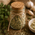 French Garden Herb Seasoning Salt, Vegetable Finishing Seasoning, Chicken Dry Rub, Gourmet Pantry Gift - Winterberry Hearth