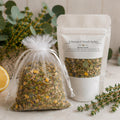 Fresh Botanical Home Fragrance Sachet, Spring Cleanse Lemon Eucalyptus Bowl Filler, Herbal Hearth Gift - Winterberry Hearth
