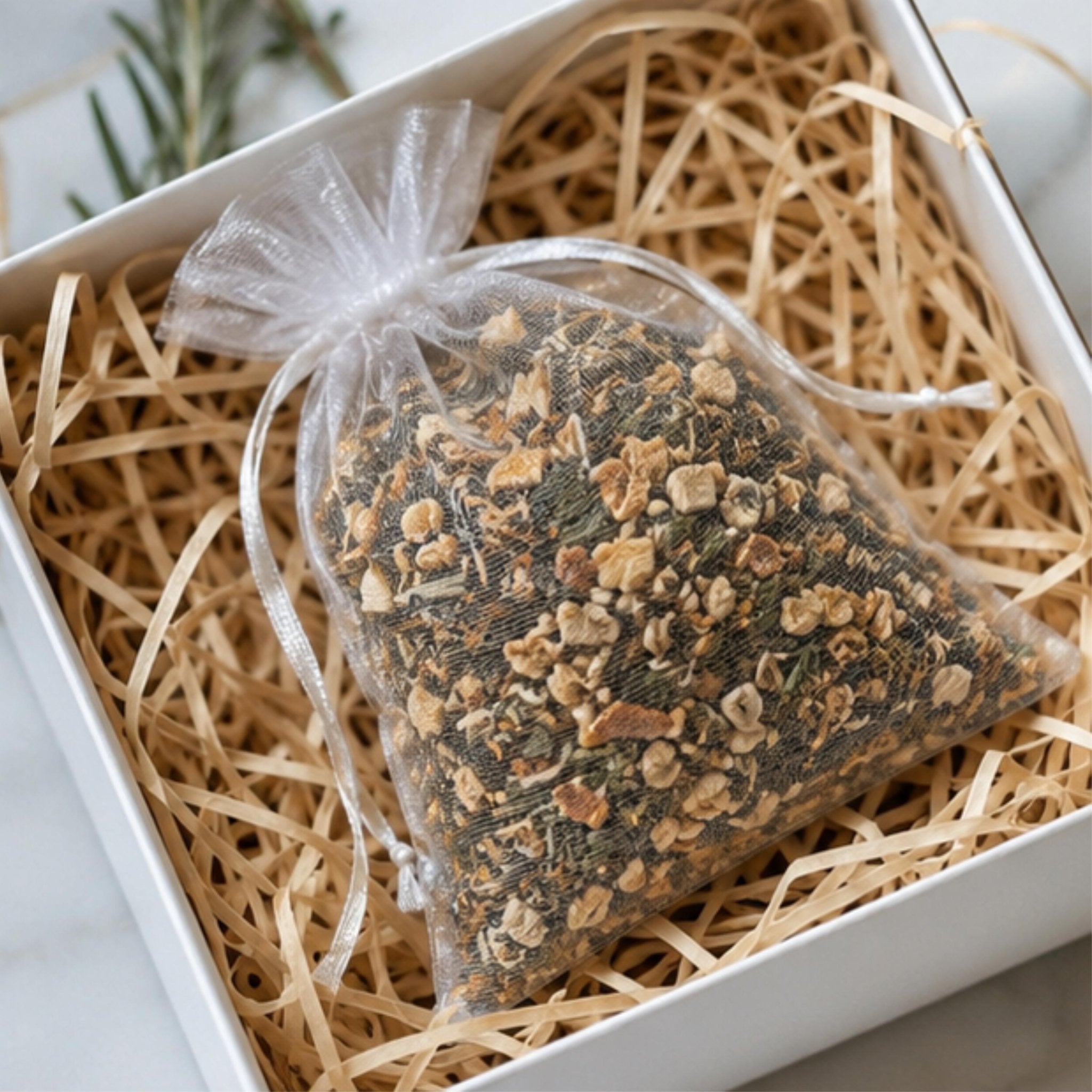 Fresh Citrus Herb Home Fragrance, Morning Grove Sachet, Rosemary Orange, Aromatherapy Gift, Drawer Freshener - Winterberry Hearth
