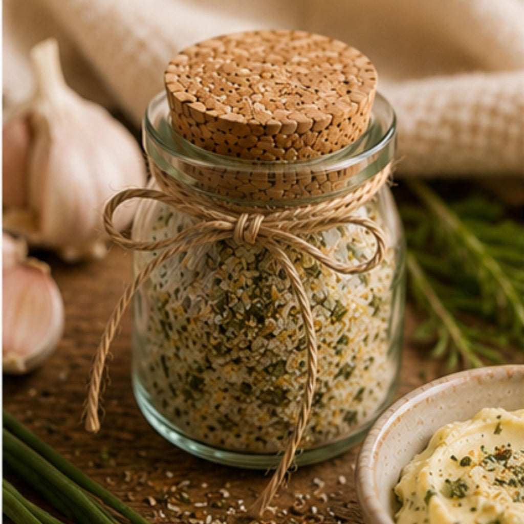 Garlic Herb Butter Blend, Roasted Garlic Seasoning, Bread Dip Mix, Gourmet Food Gift - Winterberry Hearth