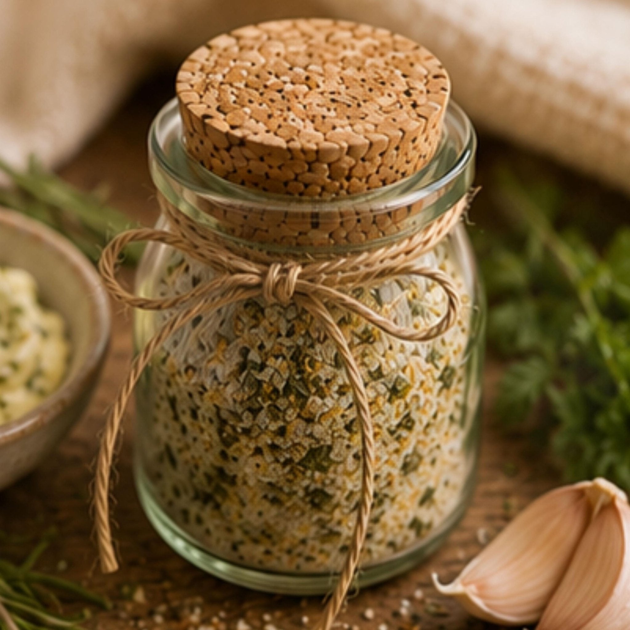 Garlic Herb Butter Blend, Roasted Garlic Seasoning, Bread Dip Mix, Gourmet Food Gift - Winterberry Hearth