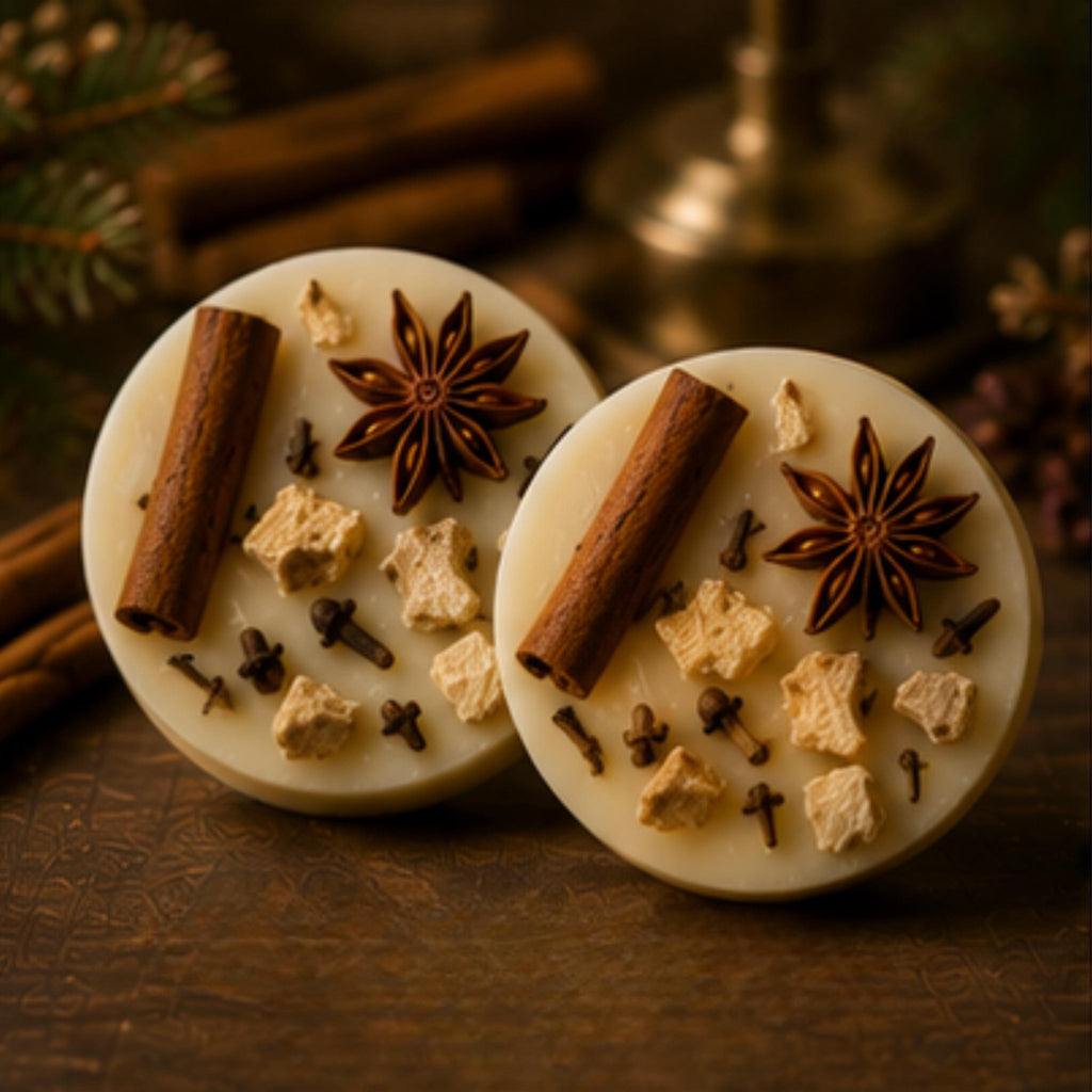 Gingerbread Cottage Wickless Candle Melt, Bakery Soy Wax Tart - Winterberry Hearth