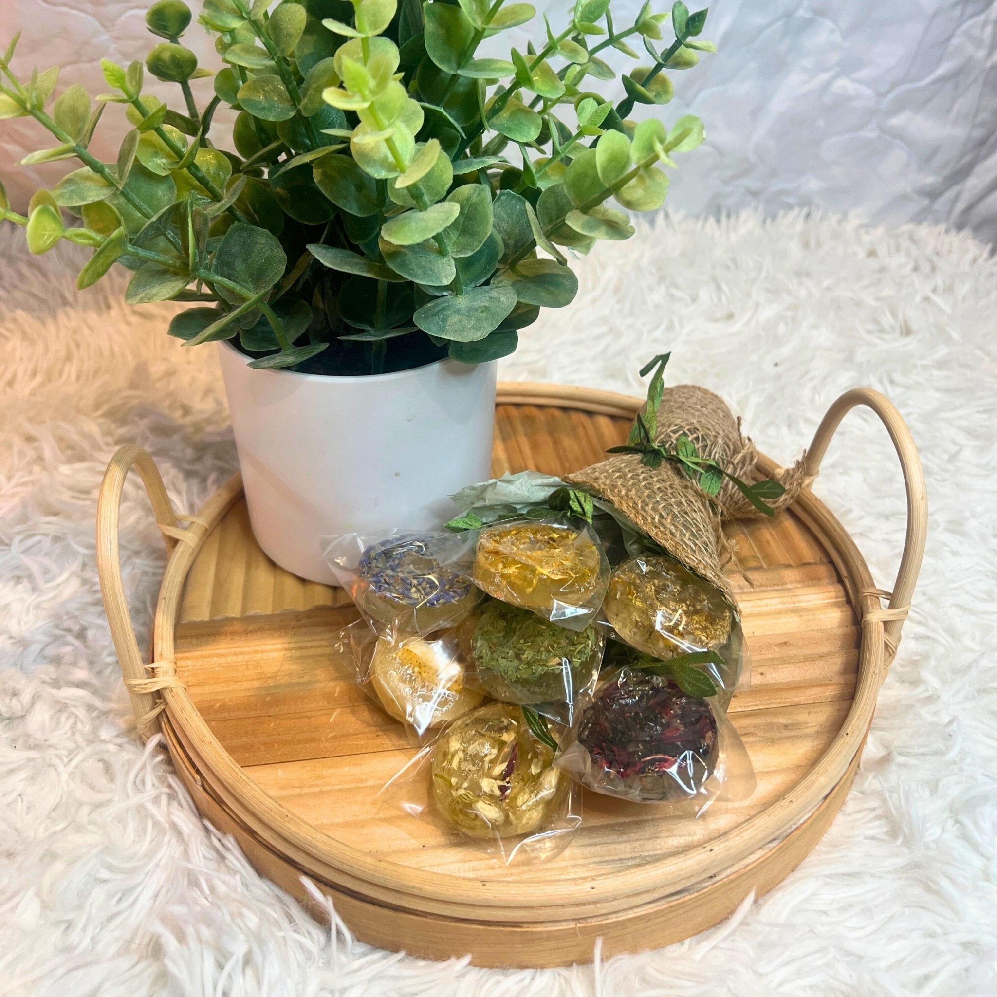 Gourmet Herbal Tea Lollipop Stir Sticks Gift Set: Artisan Cocktail Candy Sweetener - Winterberry Hearth