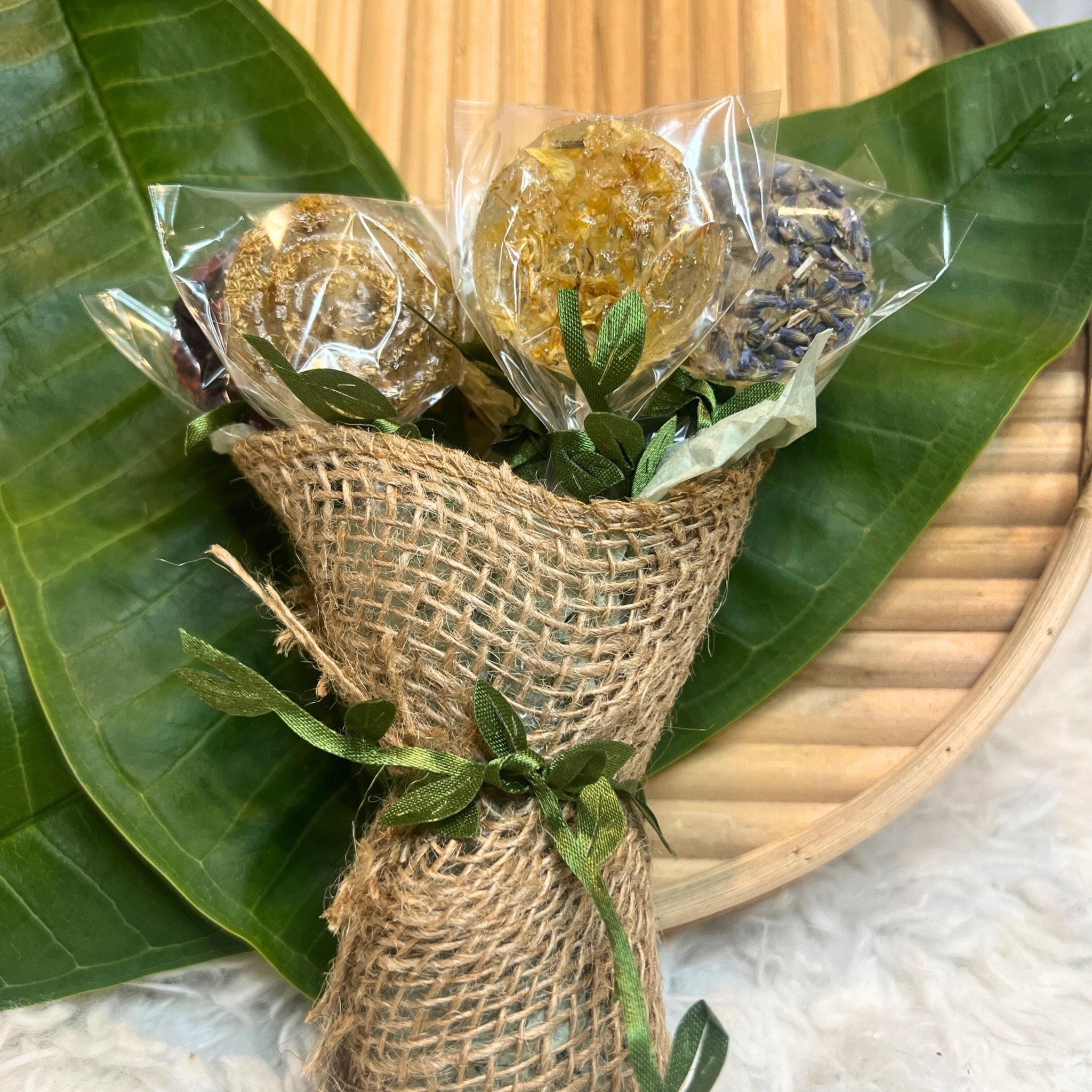 Gourmet Herbal Tea Lollipop Stir Sticks Gift Set: Artisan Cocktail Candy Sweetener - Winterberry Hearth