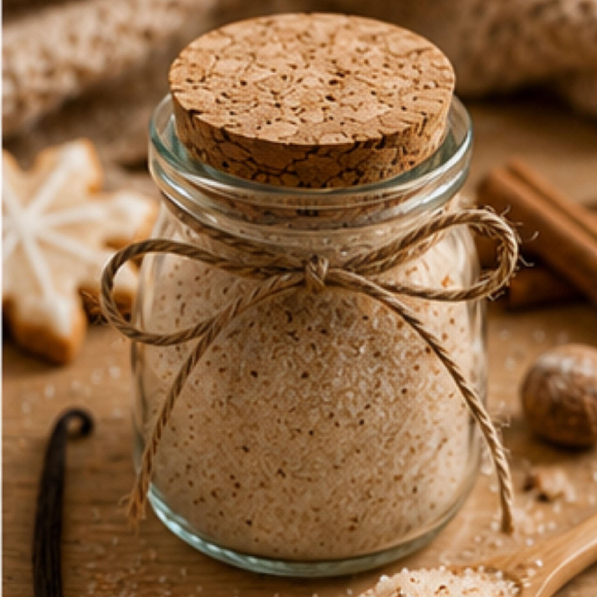 Gourmet Vanilla Cookie Sugar, Drink Sweetener, Baking Spices, Dessert Topping, Holiday Drink Garnish - Winterberry Hearth