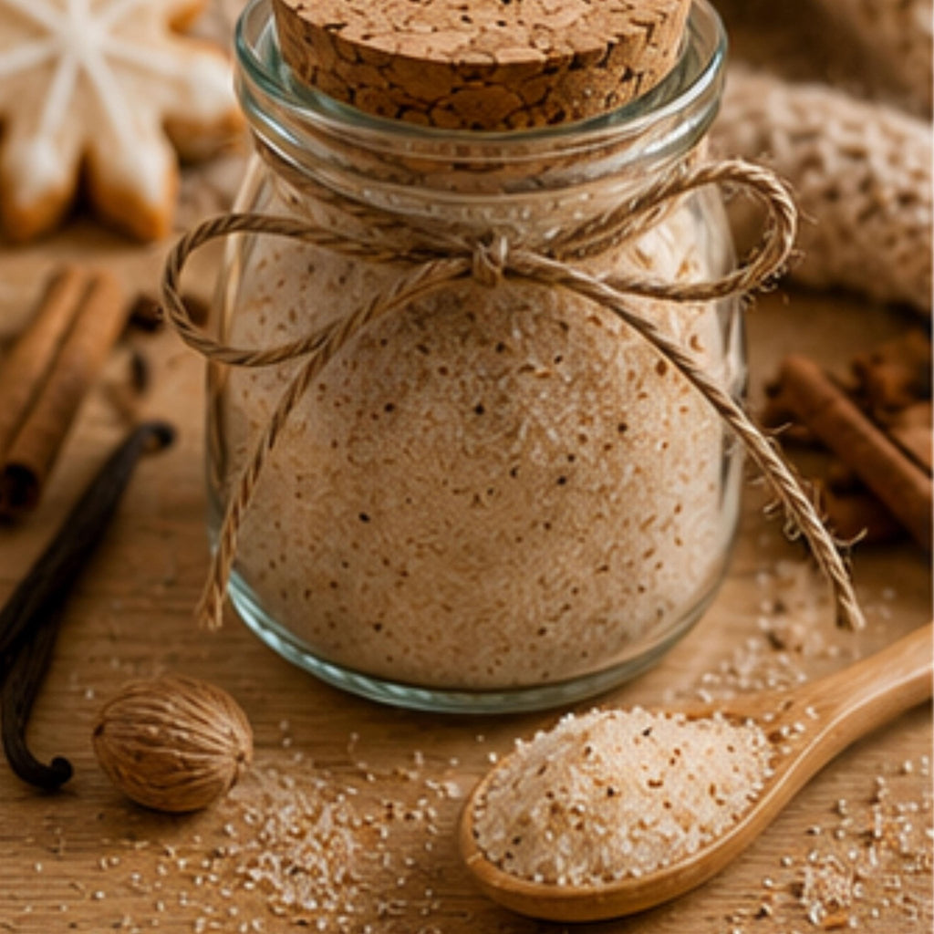 Gourmet Vanilla Cookie Sugar, Drink Sweetener, Baking Spices, Dessert Topping, Holiday Drink Garnish - Winterberry Hearth