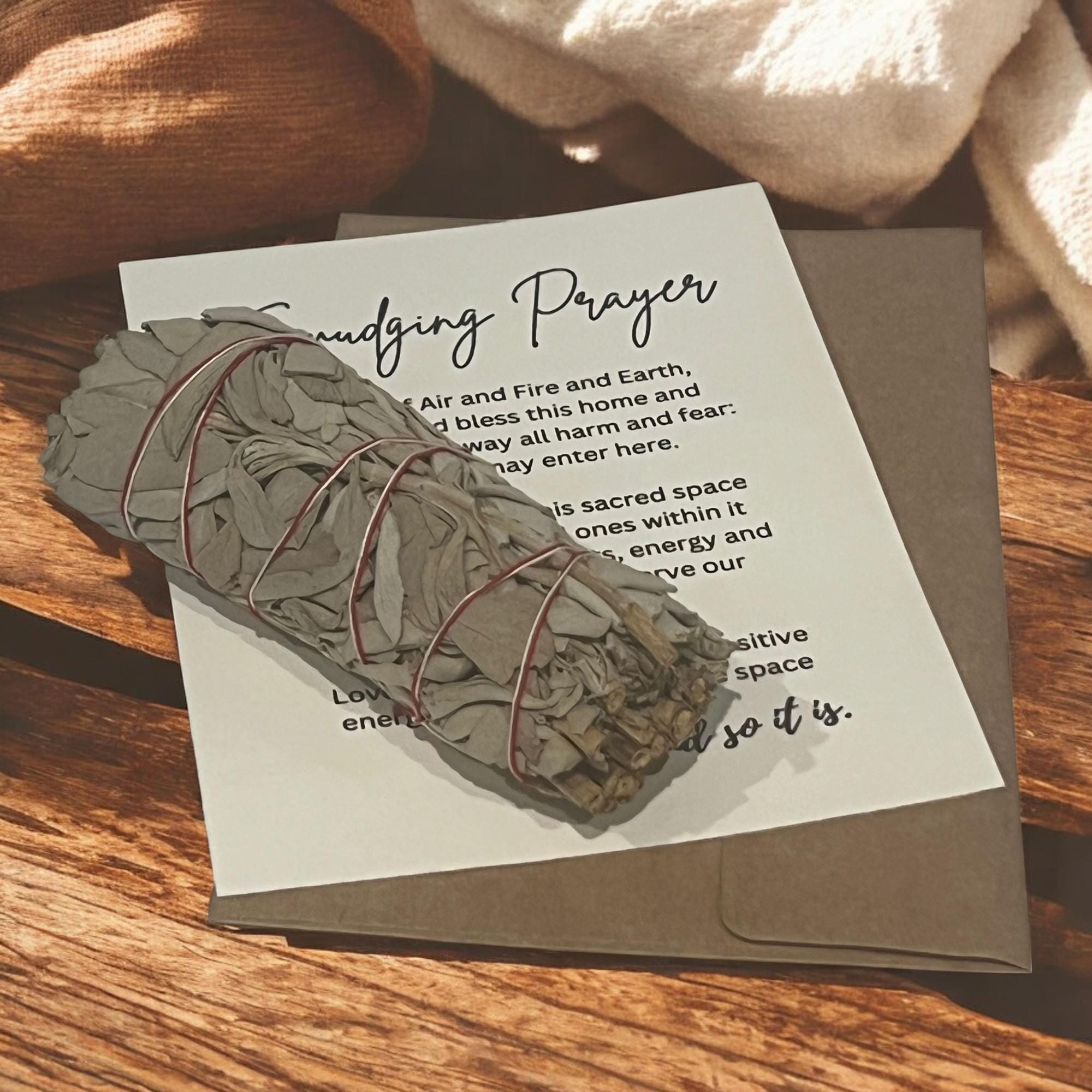 Healing Crystal Mining Bucket Gift Set: Sage Wand, Smudging Card - Winterberry Hearth