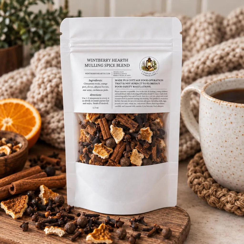 Hearth Blend Mulling Spice, Mulled Wine and Tea Infusion, Apple Cider Kit - Winterberry Hearth