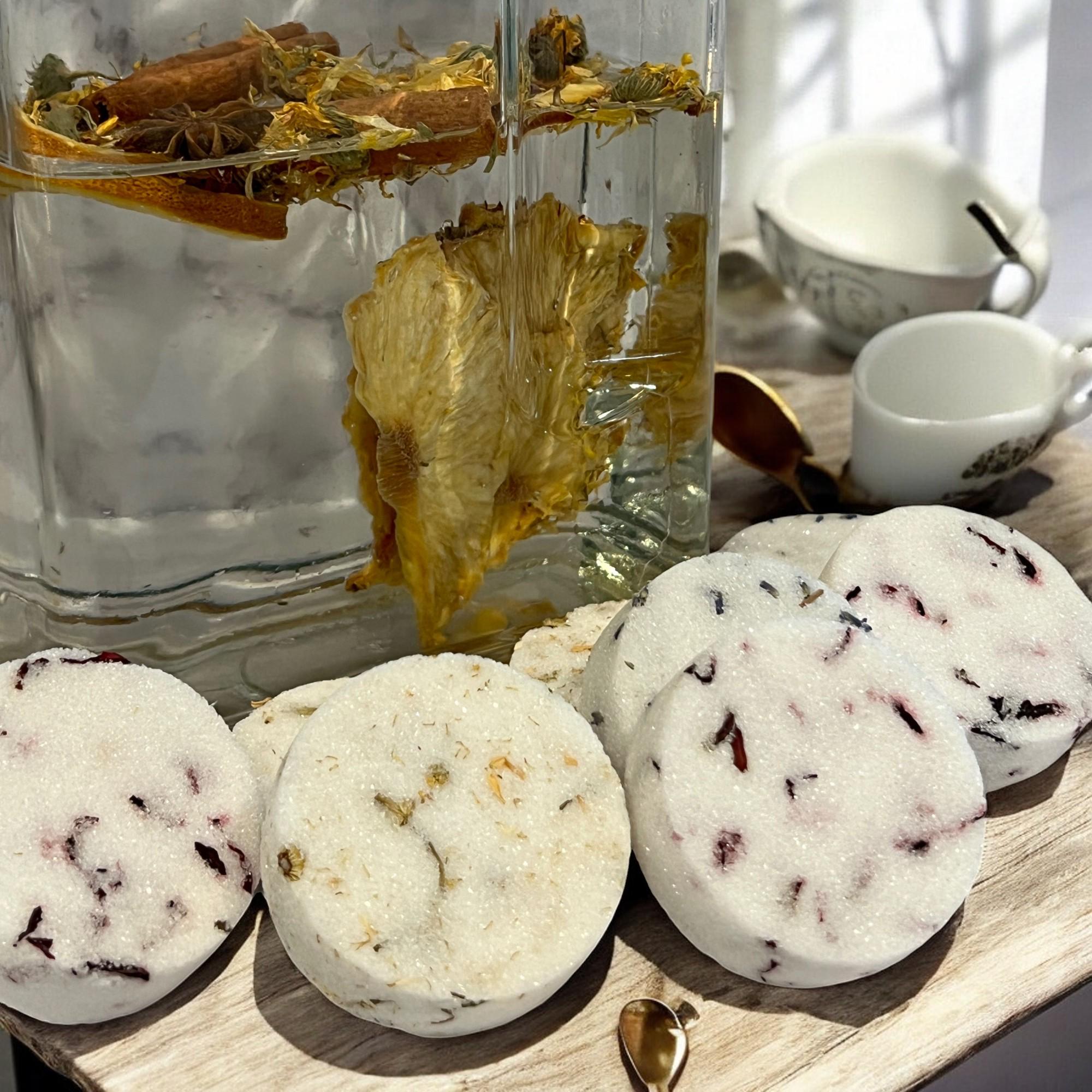 Herb Infused Gourmet Sugar Cubes: Tea & Beverage Enhancer - Winterberry Hearth